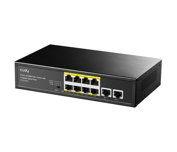 Cudy 10p FS1010PG (8x10/100Mbit PoE+, 2x1000Mbit) - 1189161 - zdjęcie 2